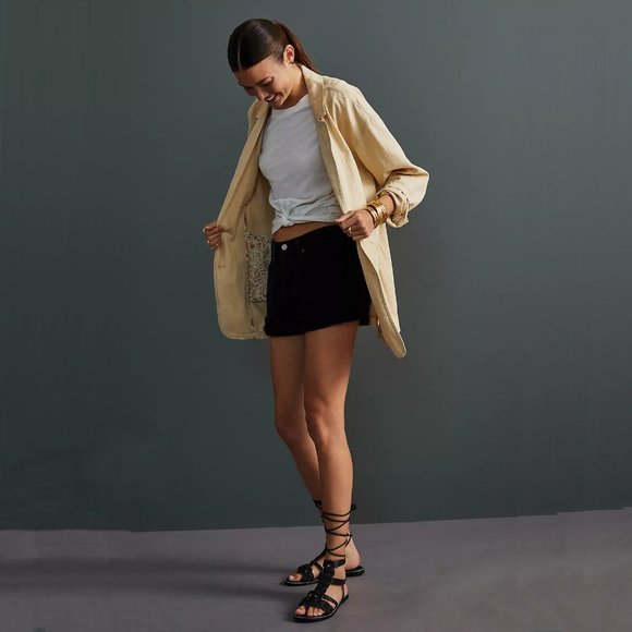 NEW Size L Pilcro Women's Summer Blazer - Neutral - Picture 4 of 5